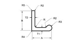 Bulbed Angle Diagram | Mann Made, Inc.